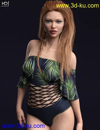3D打印模型Farrah HD for Genesis 8 Female的图片