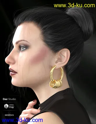 3D打印模型Fashion Basics - Earrings的图片