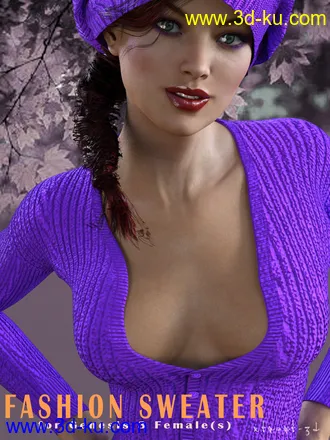 3D打印模型Fashion Sweater for Genesis 3 Female的图片
