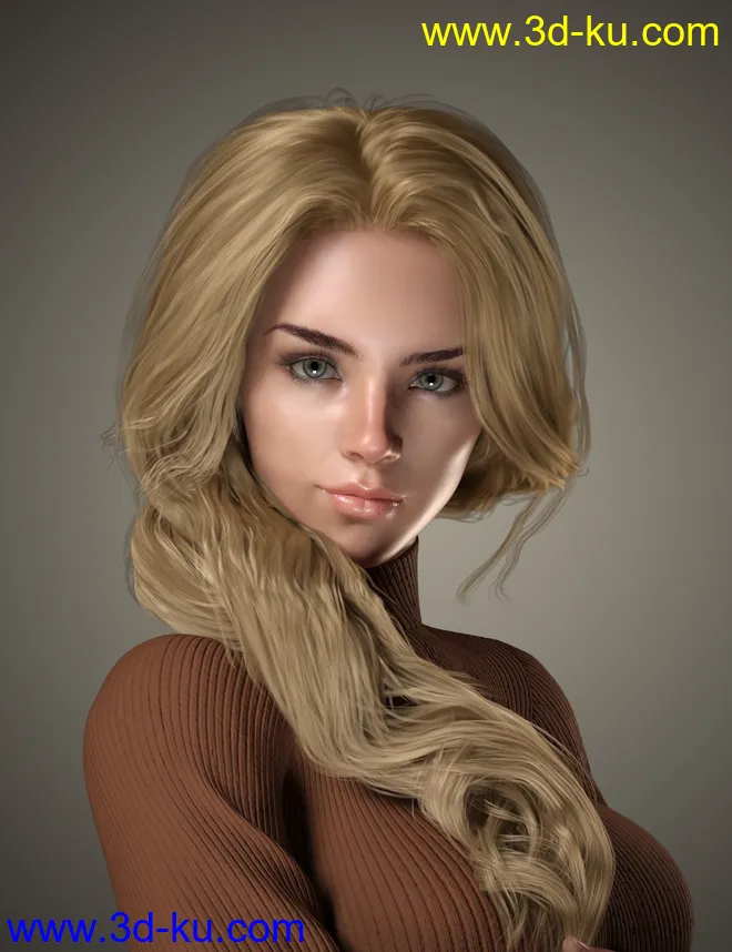 FE Charming Hair Vol 01 for Genesis 8 Females模型的图片2