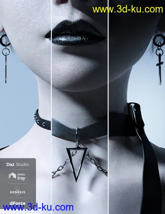 3D打印模型FE dForce Irregular Skirt Punk Outfit for Genesis 8 Females的图片