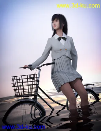 3D打印模型FE JK Hemmed Blazer 01 for Genesis 8 Female(s)的图片
