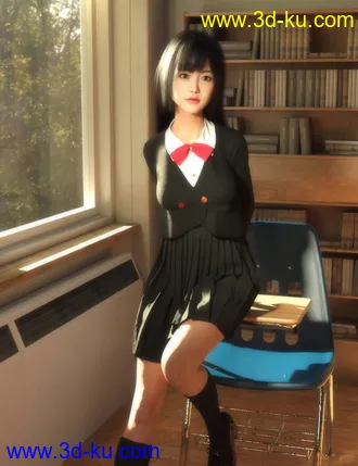 3D打印模型FE JK Hemmed Blazer 01 for Genesis 8 Female(s)的图片