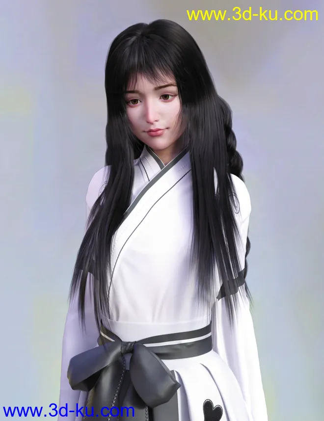 FE Long Hair Vol 01 for Genesis 8 Female模型的图片6