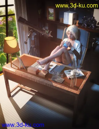 3D打印模型FE Modern Study的图片