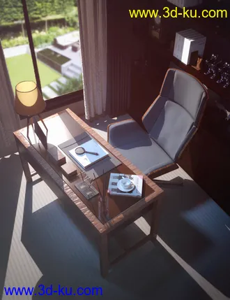 3D打印模型FE Modern Study的图片