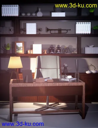 3D打印模型FE Modern Study的图片