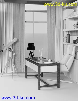 3D打印模型FE Modern Study的图片