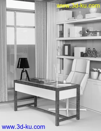 3D打印模型FE Modern Study的图片
