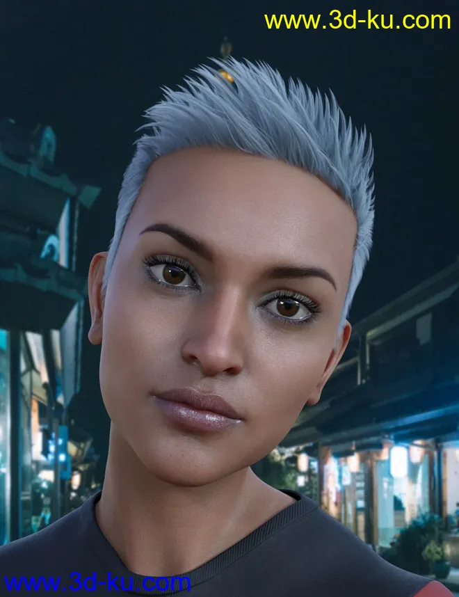 FE Short Hair Vol 2 for Genesis 8模型的图片2