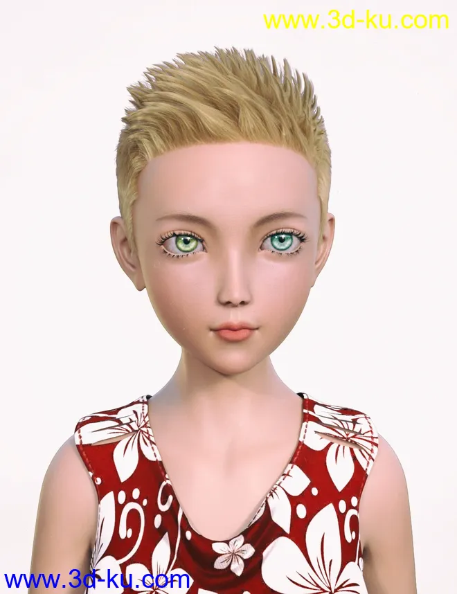 FE Short Hair Vol 2 for Genesis 8模型的图片5