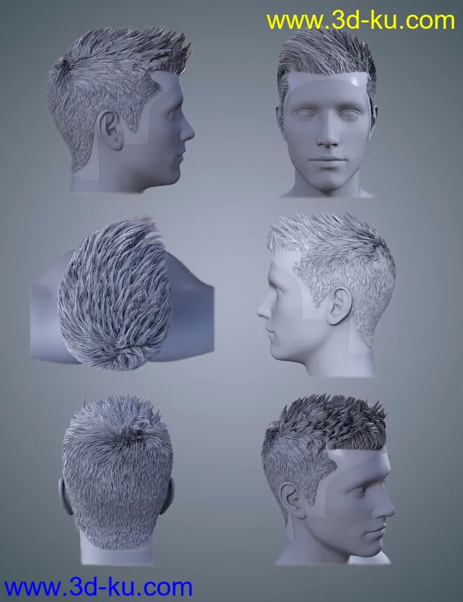 FE Short Hair Vol 2 for Genesis 8模型的图片9