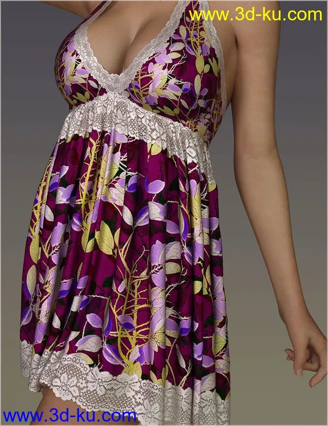 Feminine for dForce Hanna Dress模型的图片1