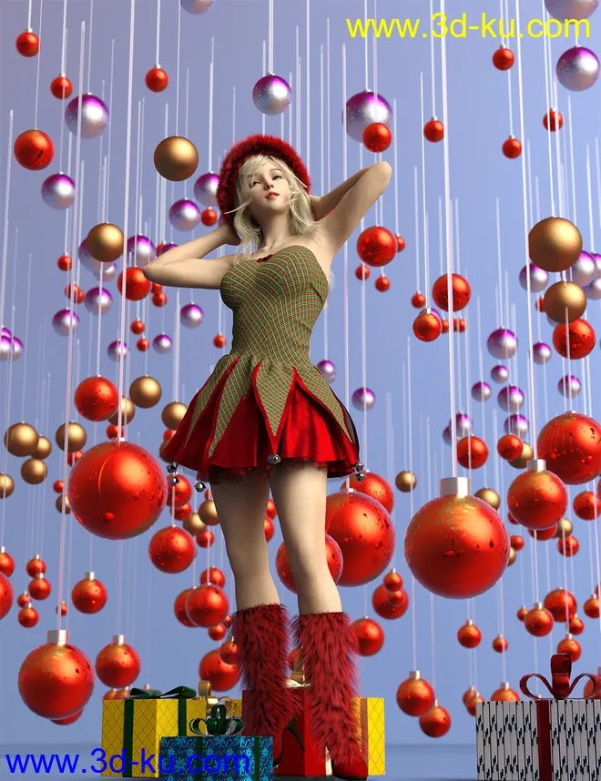 Festive Balls - Low Res Decorations and Shaders模型的图片1