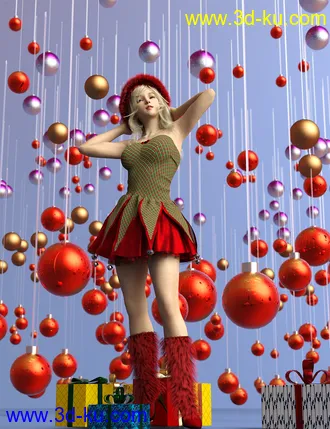 3D打印模型Festive Balls - Low Res Decorations and Shaders的图片