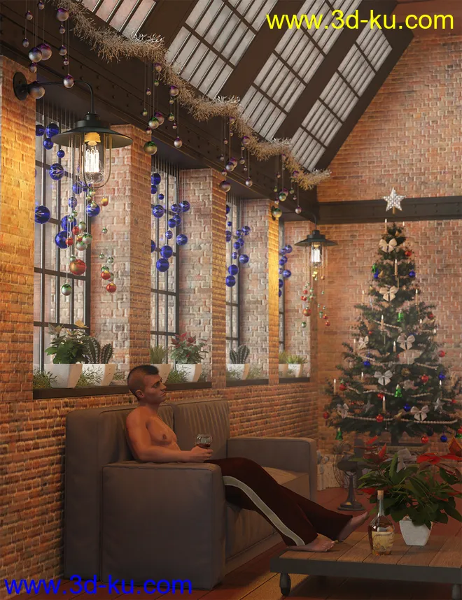 Festive Balls - Low Res Decorations and Shaders模型的图片3