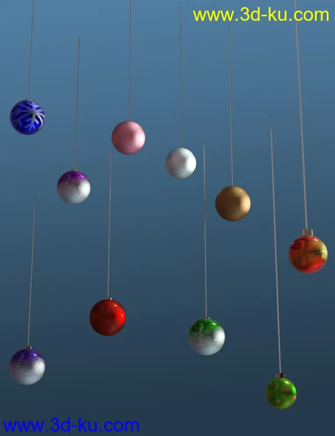 Festive Balls - Low Res Decorations and Shaders模型的图片4