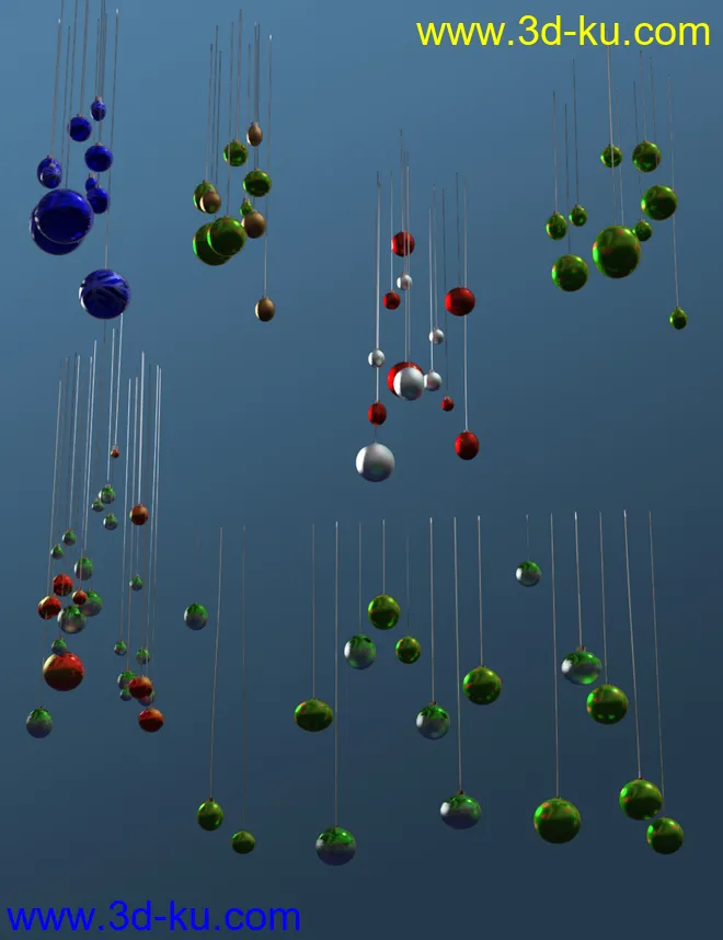 Festive Balls - Low Res Decorations and Shaders模型的图片7