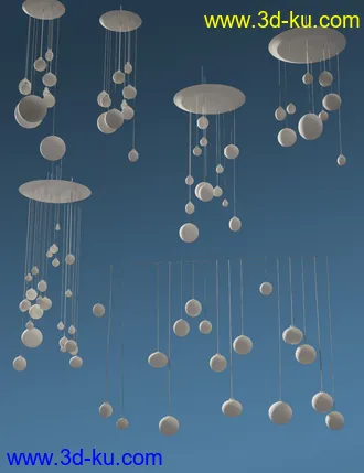 3D打印模型Festive Balls - Low Res Decorations and Shaders的图片