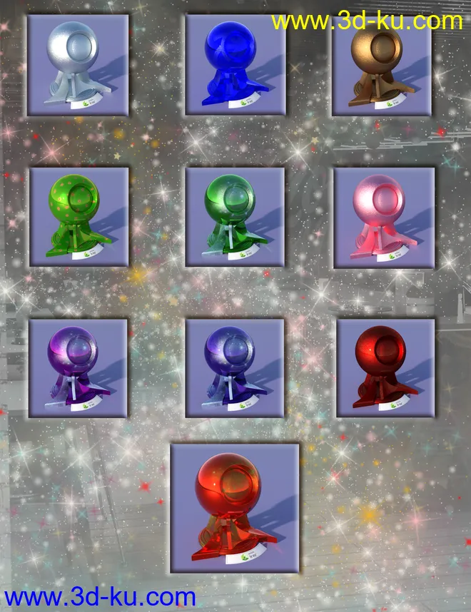 Festive Balls - Low Res Decorations and Shaders模型的图片9