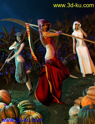 3D打印模型FF's Eternal Handmaiden Poses for Genesis 8 Female的图片