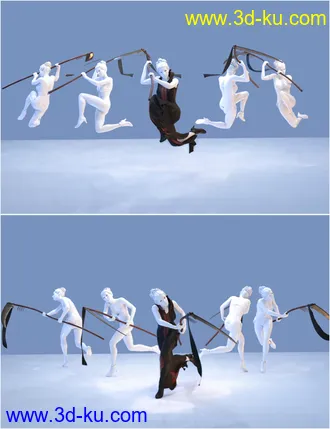 3D打印模型FF's Eternal Handmaiden Poses for Genesis 8 Female的图片