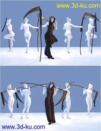 3D打印模型FF's Eternal Handmaiden Poses for Genesis 8 Female的图片
