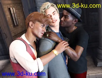 3D打印模型FF's Triad Romance Poses for Genesis 8的图片