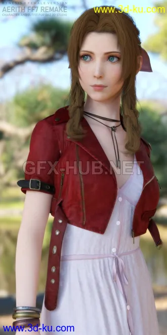 3D打印模型FF7 Aerith Remake for G8F的图片