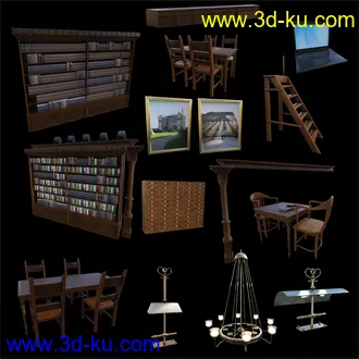 3D打印模型FG Bluson Library的图片