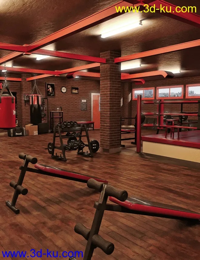 FG Boxing Gym模型的图片1