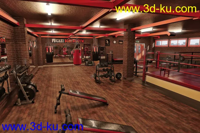 FG Boxing Gym模型的图片2