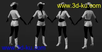 3D打印模型FG Cowgirl Outfit for Genesis 8 Females的图片