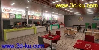 3D打印模型FG Food Court的图片