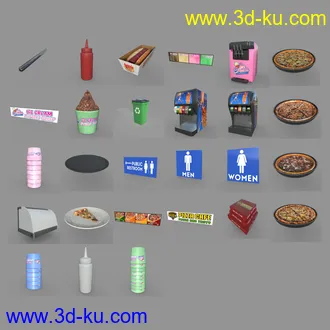 3D打印模型FG Food Court的图片