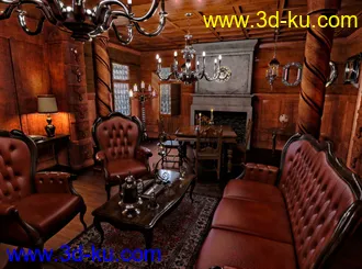 3D打印模型FG Gothic Living Room的图片