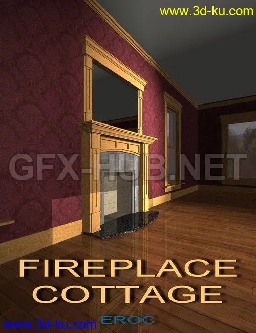 Fireplace Cottage模型的图片1