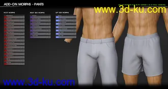 3D打印模型Fit Control Add-On for Genesis 3 and 8 Bundle的图片