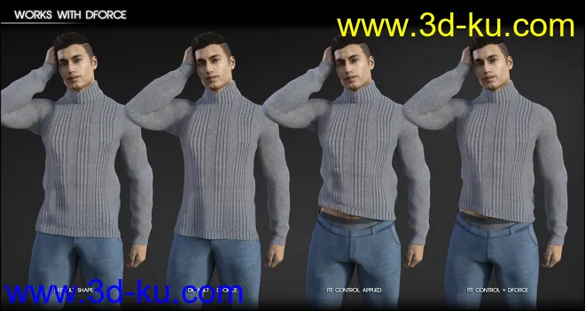 Fit Control Add-On for Genesis 3 and 8 Bundle模型的图片19
