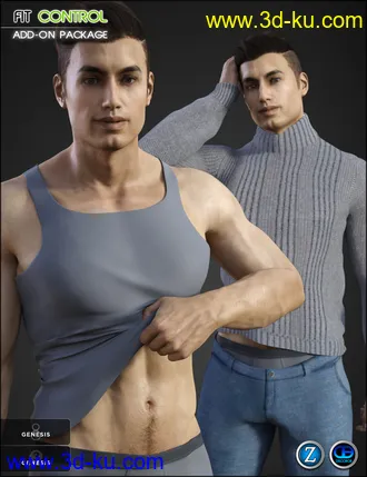 3D打印模型Fit Control Add-On for Genesis 3 and 8 Bundle的图片