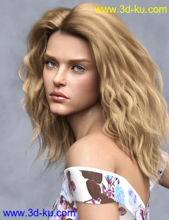 3D打印模型Flavia HD for Genesis 8 Female的图片