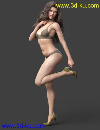 3D打印模型Flavia HD for Genesis 8 Female的图片