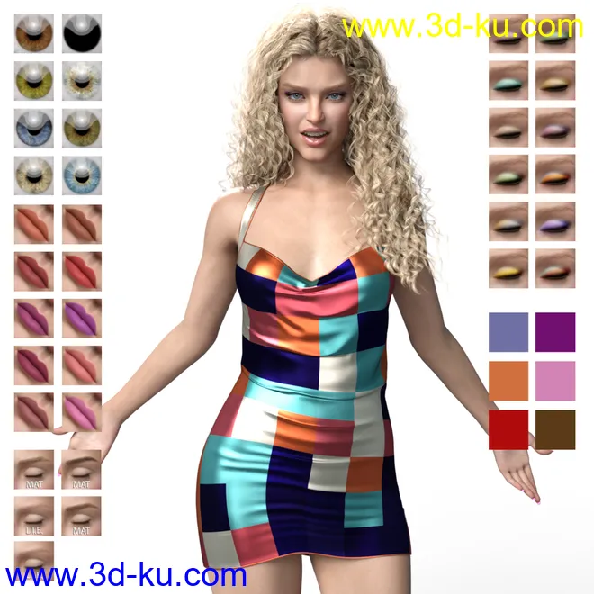 Flavia HD for Genesis 8 Female模型的图片5