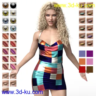 3D打印模型Flavia HD for Genesis 8 Female的图片