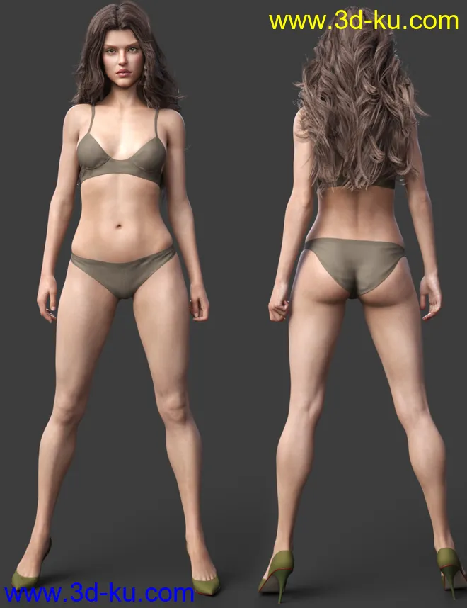 Flavia HD for Genesis 8 Female模型的图片6