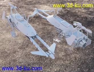 3D打印模型Flying Motorcycle的图片