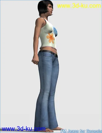 3D打印模型FM Jeans for Genesis的图片