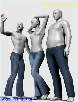 3D打印模型FM Jeans for Genesis的图片