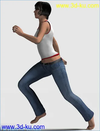 3D打印模型FM Jeans for Genesis的图片