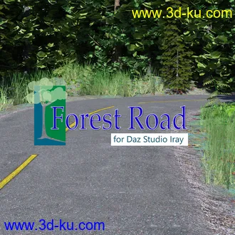 3D打印模型Forest Road for Daz Iray的图片